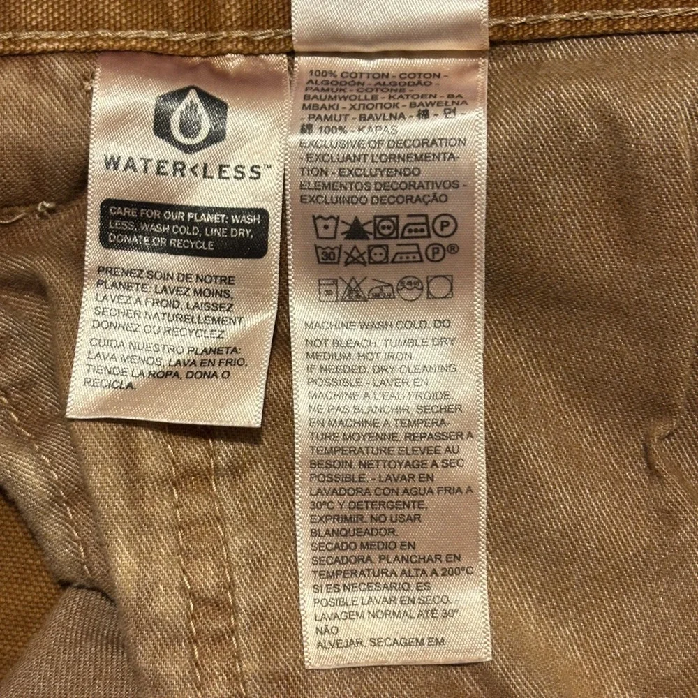 Levis Mens Brown Canvas Carpenter Pants Straight Leg Painters 34x34 55849-0034